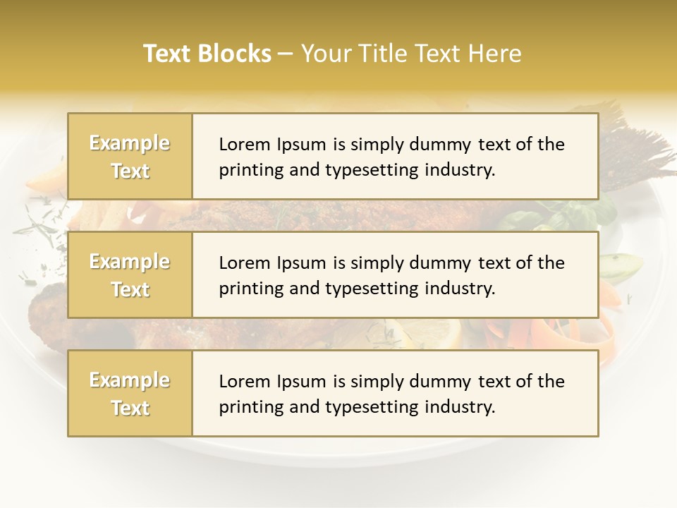 Eating Dish Grilled PowerPoint Template