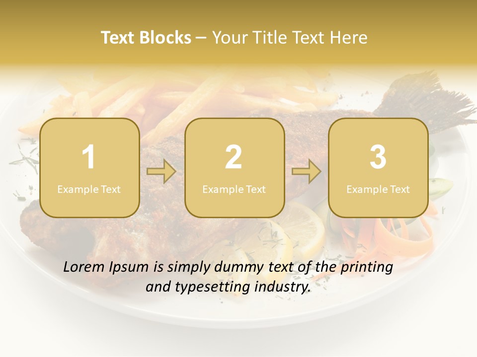 Eating Dish Grilled PowerPoint Template