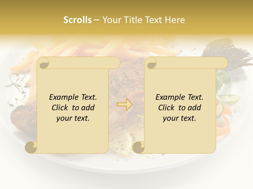 Eating Dish Grilled PowerPoint Template