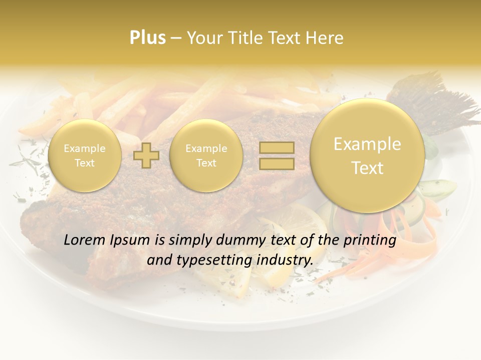 Eating Dish Grilled PowerPoint Template