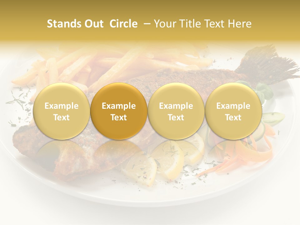 Eating Dish Grilled PowerPoint Template