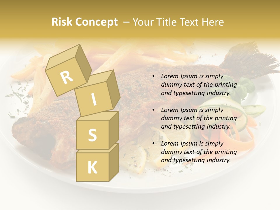 Eating Dish Grilled PowerPoint Template