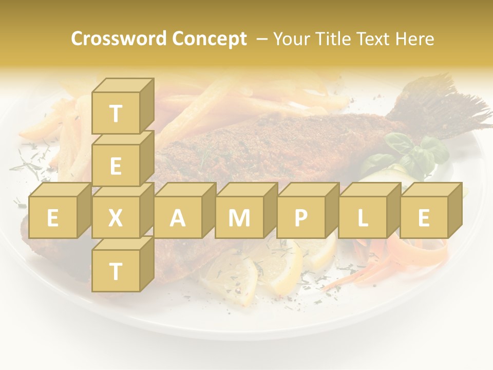 Eating Dish Grilled PowerPoint Template