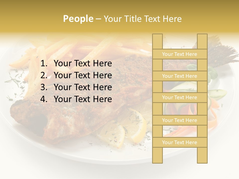 Eating Dish Grilled PowerPoint Template