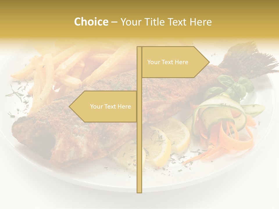 Eating Dish Grilled PowerPoint Template