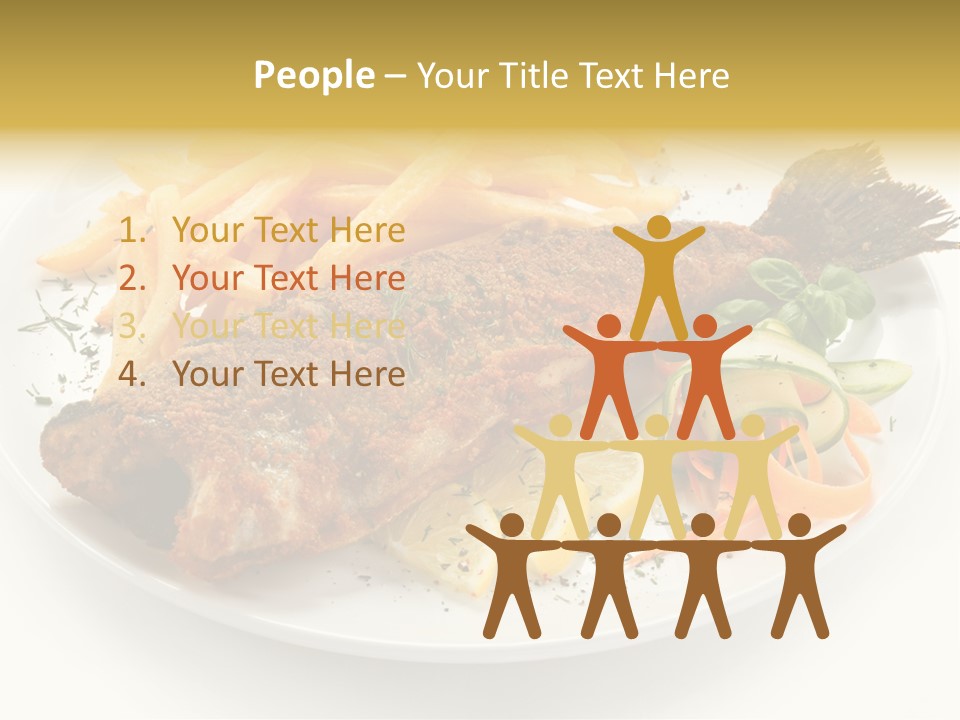 Eating Dish Grilled PowerPoint Template