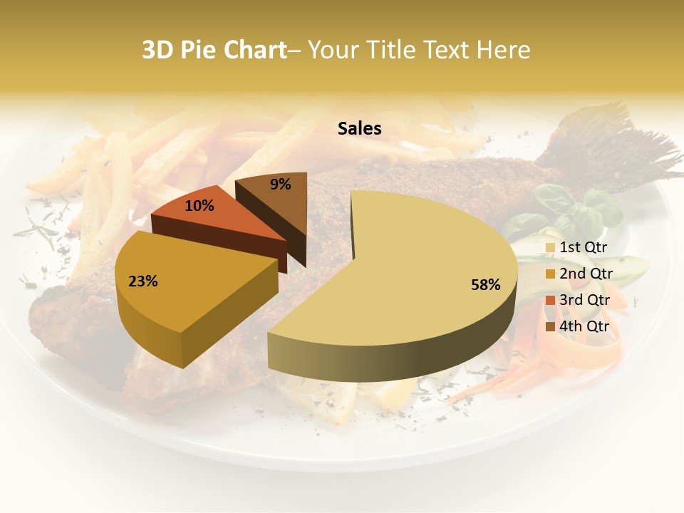 Eating Dish Grilled PowerPoint Template
