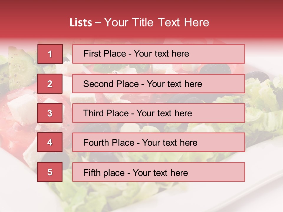 Eating Dish Antipasti PowerPoint Template