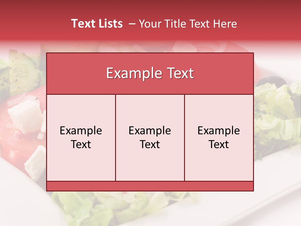 Eating Dish Antipasti PowerPoint Template
