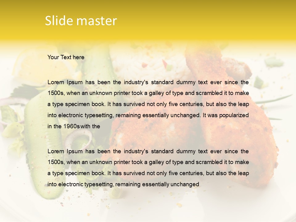 Seasonings Fried Tasty PowerPoint Template