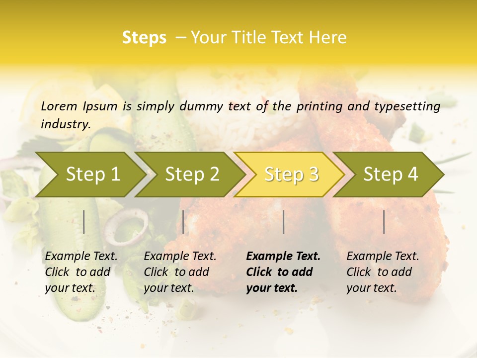 Seasonings Fried Tasty PowerPoint Template