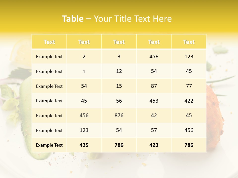 Seasonings Fried Tasty PowerPoint Template