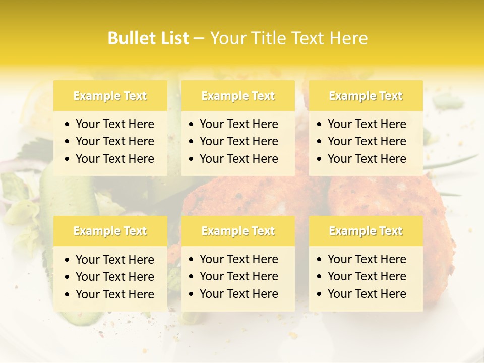 Seasonings Fried Tasty PowerPoint Template