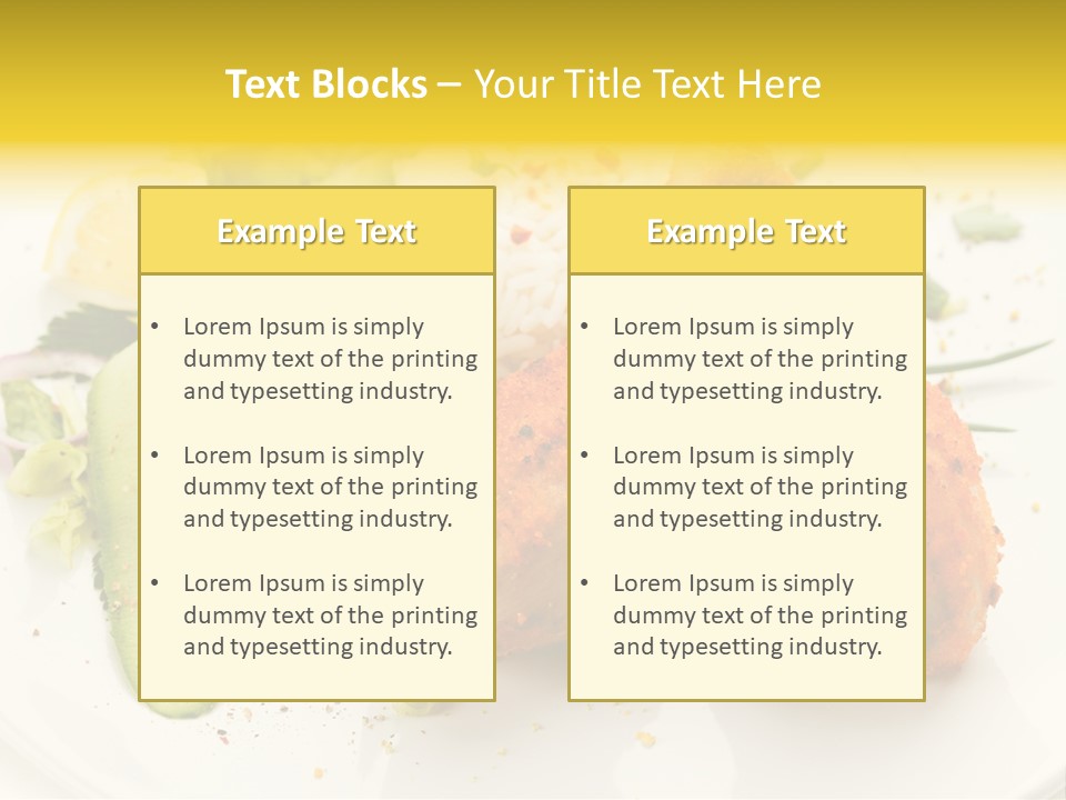 Seasonings Fried Tasty PowerPoint Template