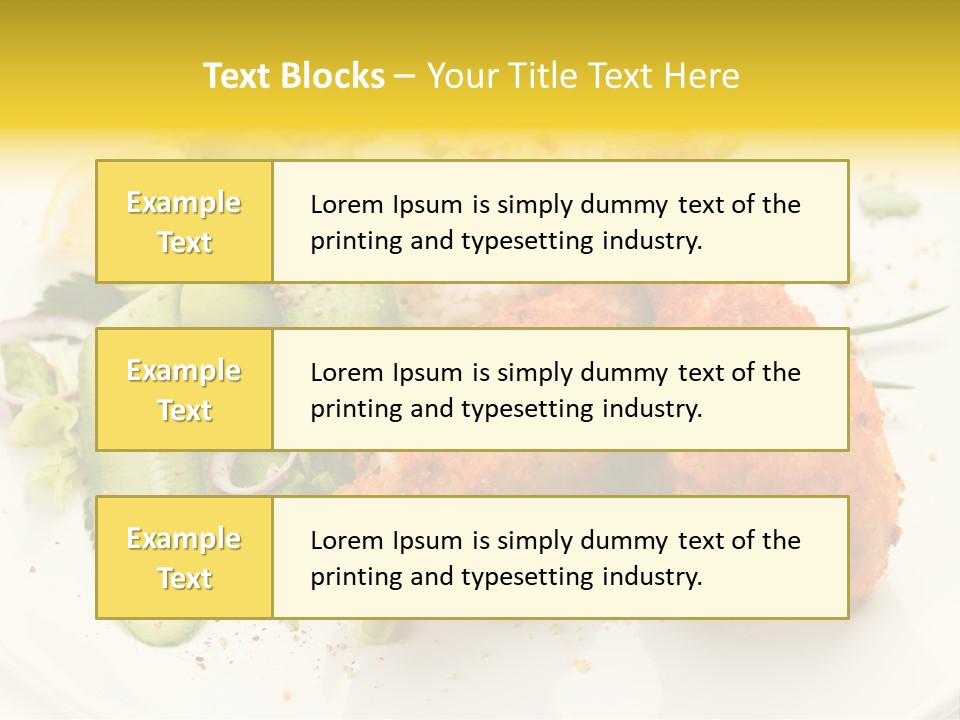 Seasonings Fried Tasty PowerPoint Template