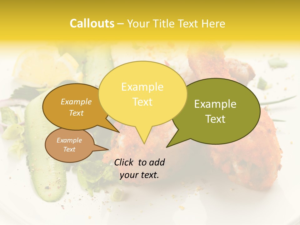 Seasonings Fried Tasty PowerPoint Template