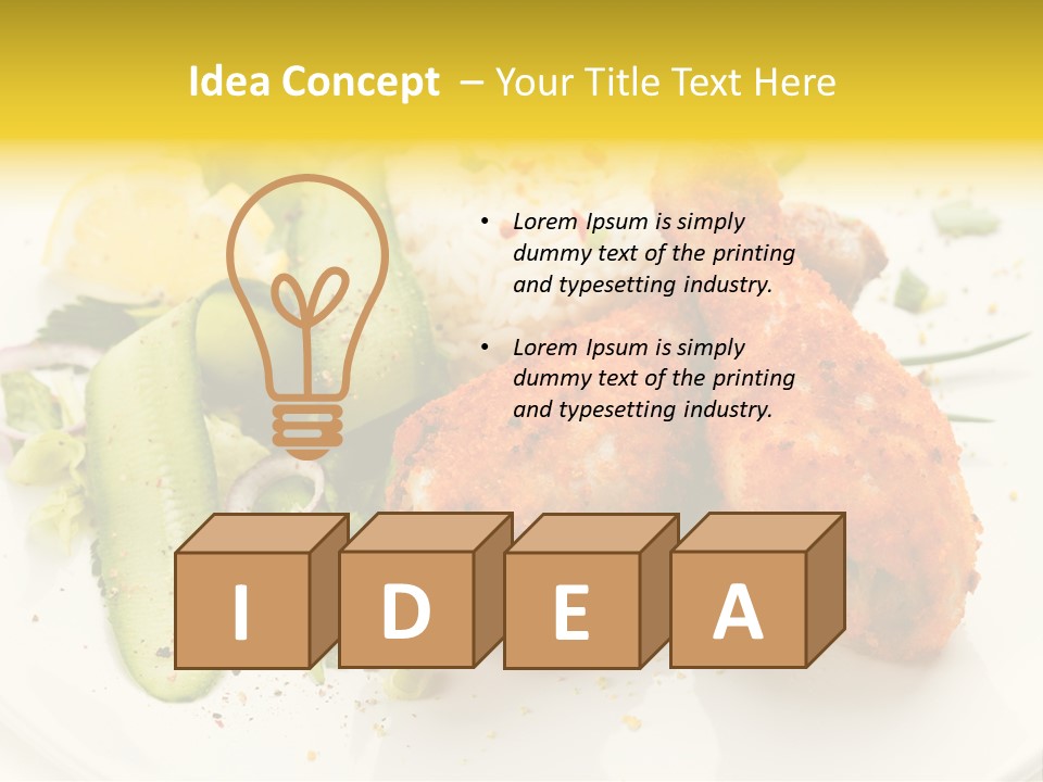 Seasonings Fried Tasty PowerPoint Template