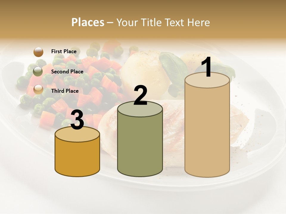 Dinner Grill Peas PowerPoint Template