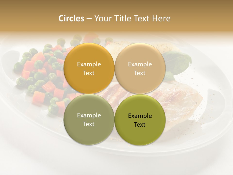 Dinner Grill Peas PowerPoint Template