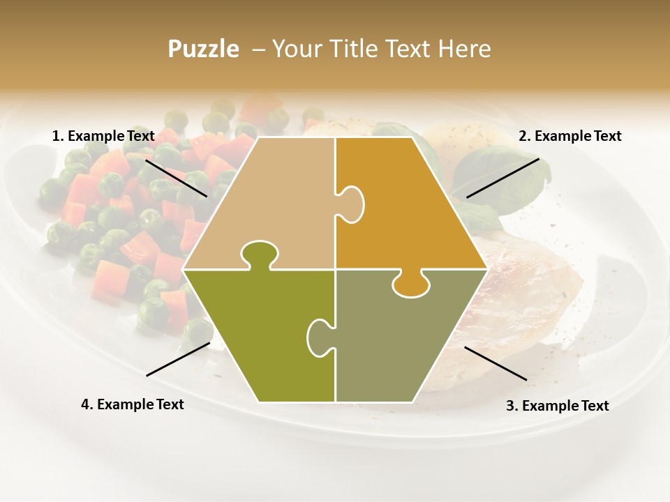 Dinner Grill Peas PowerPoint Template