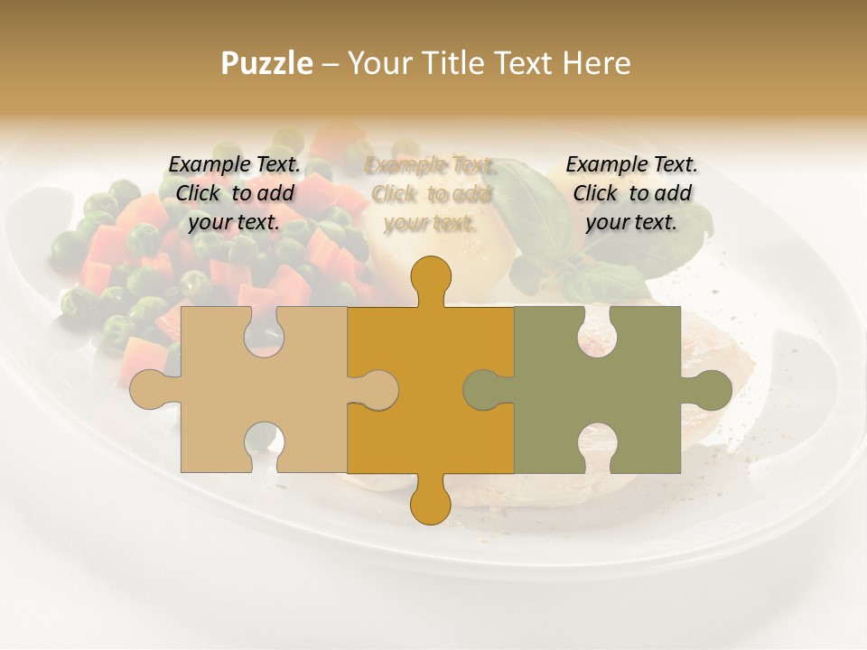 Dinner Grill Peas PowerPoint Template