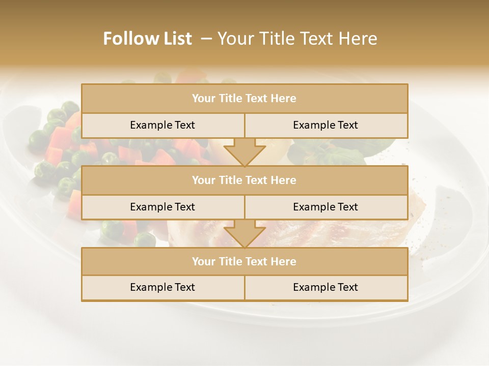 Dinner Grill Peas PowerPoint Template