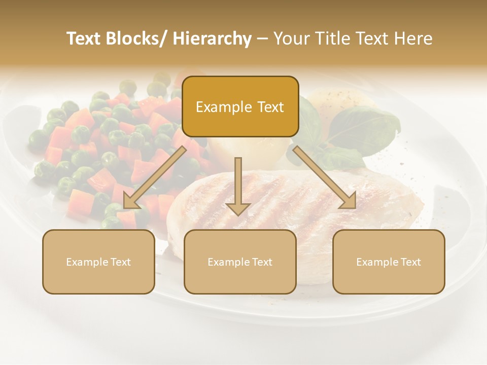 Dinner Grill Peas PowerPoint Template