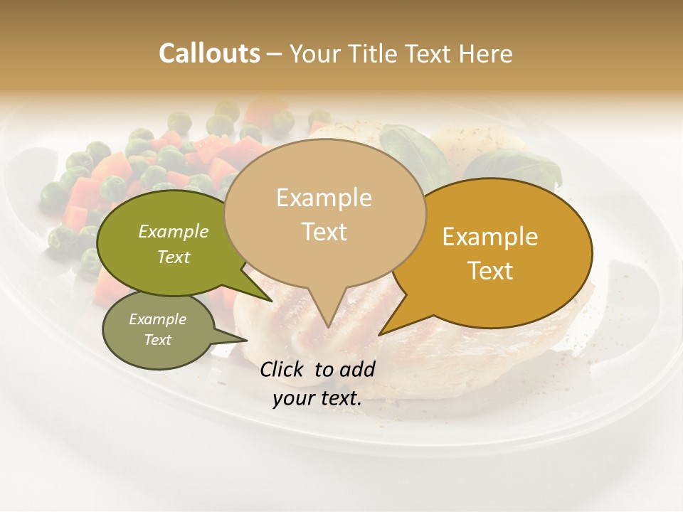 Dinner Grill Peas PowerPoint Template