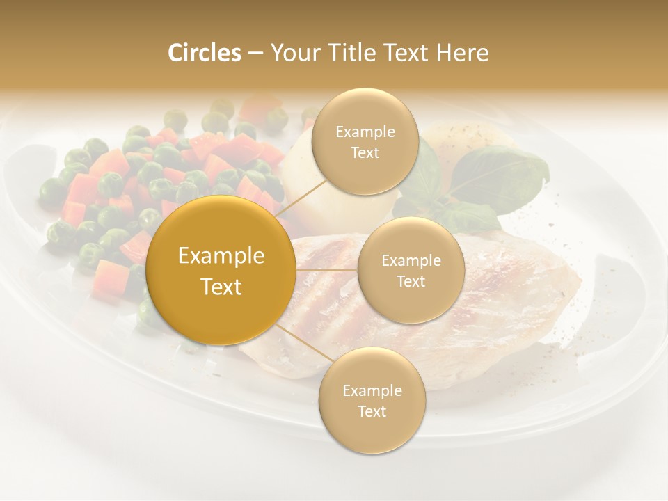 Dinner Grill Peas PowerPoint Template