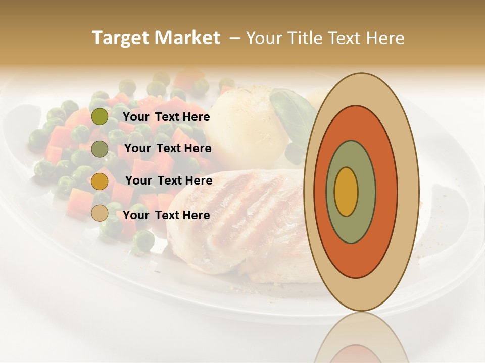 Dinner Grill Peas PowerPoint Template