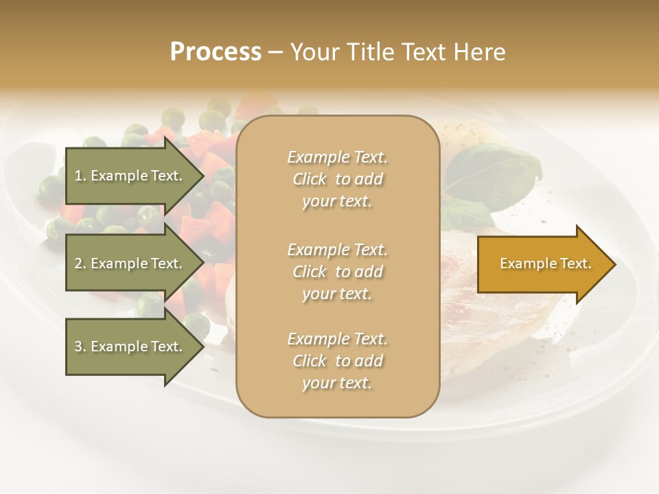 Dinner Grill Peas PowerPoint Template
