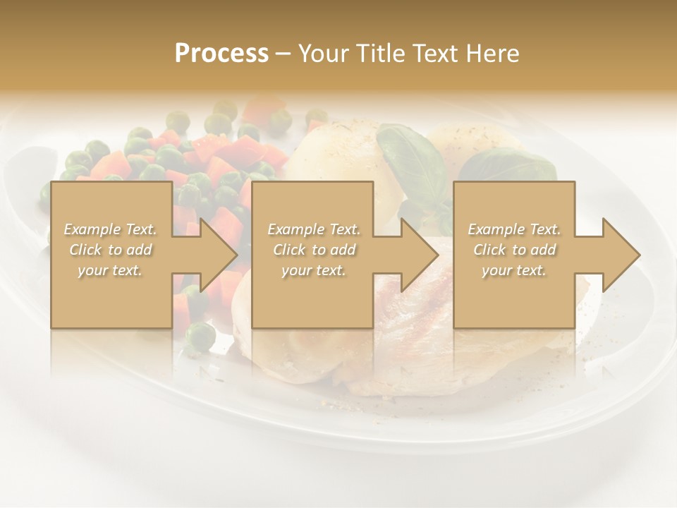 Dinner Grill Peas PowerPoint Template