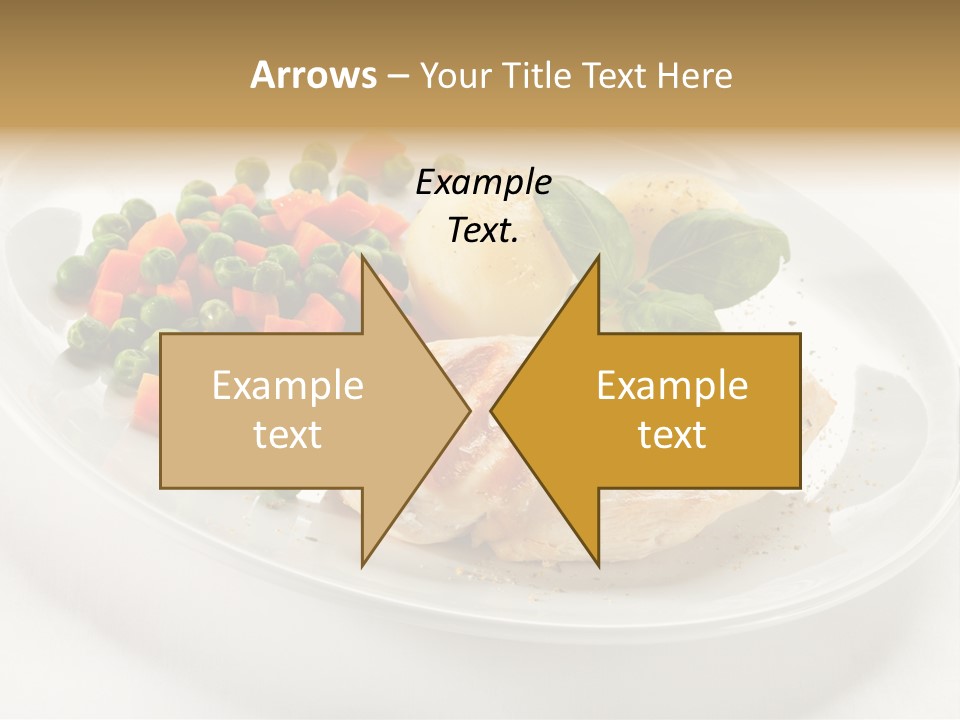 Dinner Grill Peas PowerPoint Template