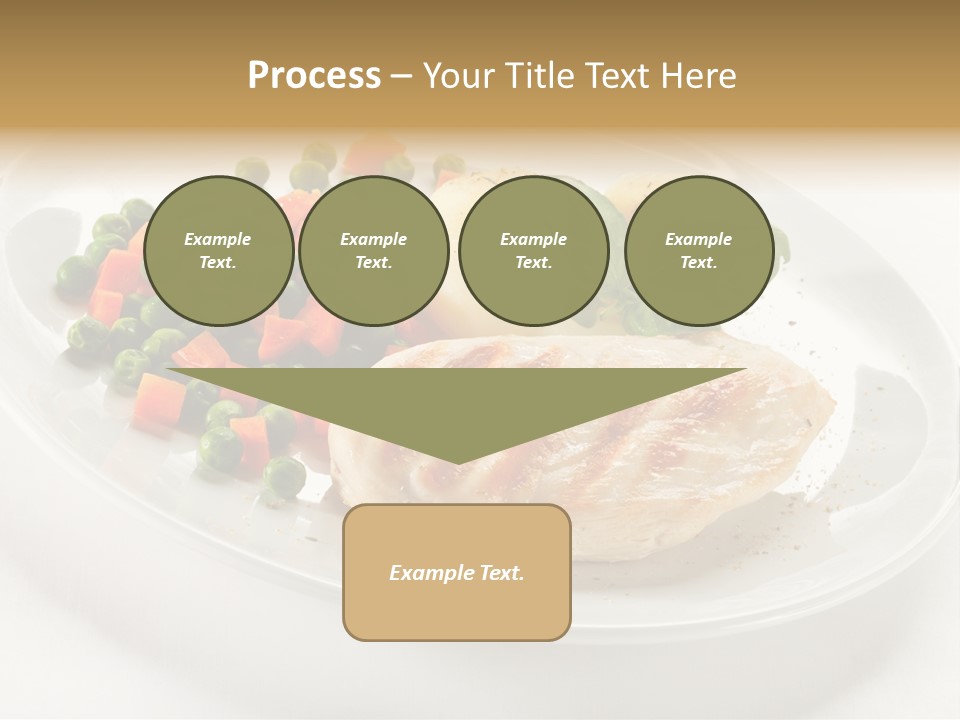 Dinner Grill Peas PowerPoint Template