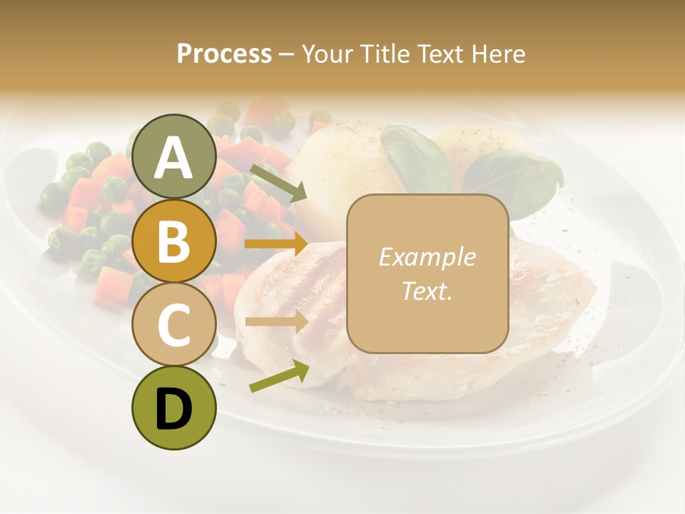 Dinner Grill Peas PowerPoint Template