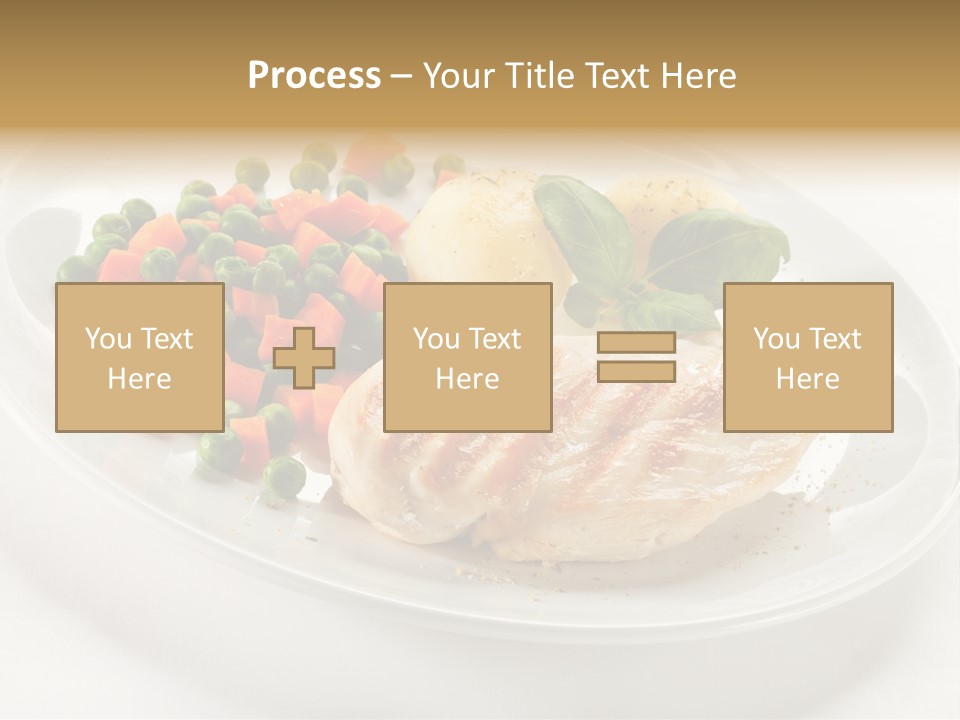 Dinner Grill Peas PowerPoint Template