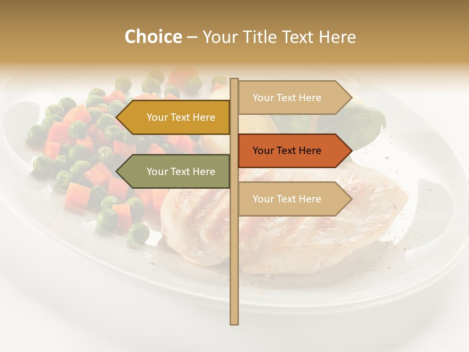 Dinner Grill Peas PowerPoint Template