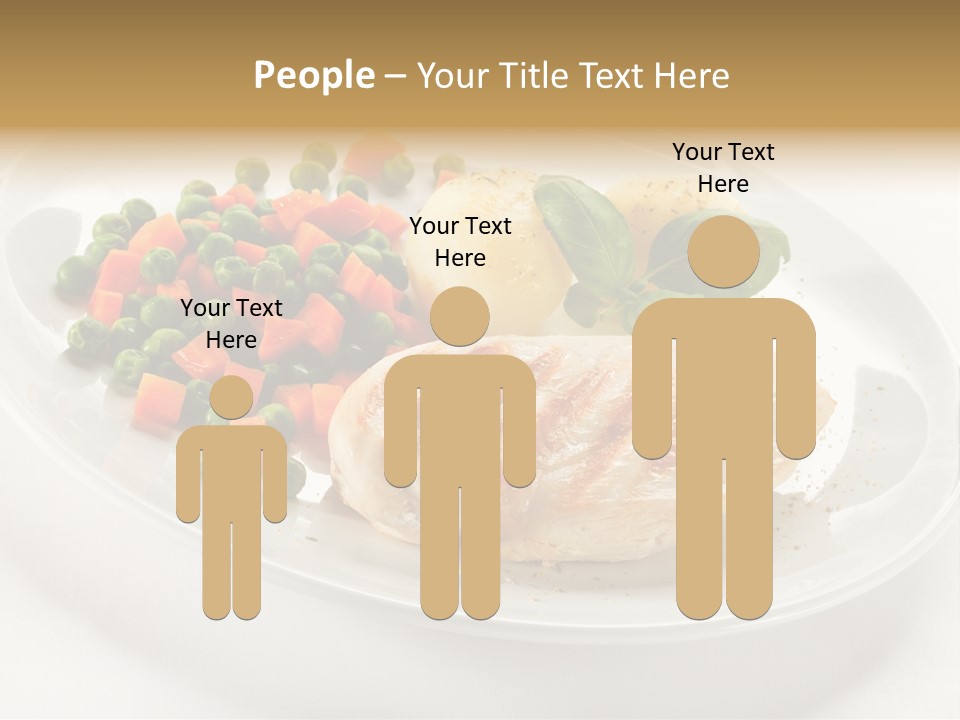 Dinner Grill Peas PowerPoint Template