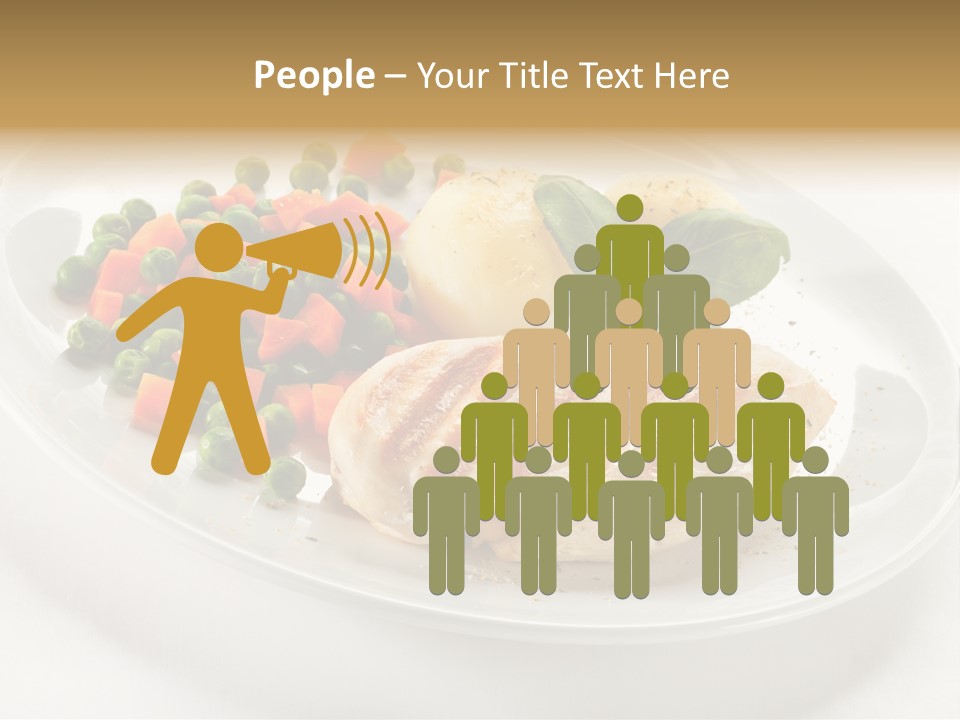 Dinner Grill Peas PowerPoint Template
