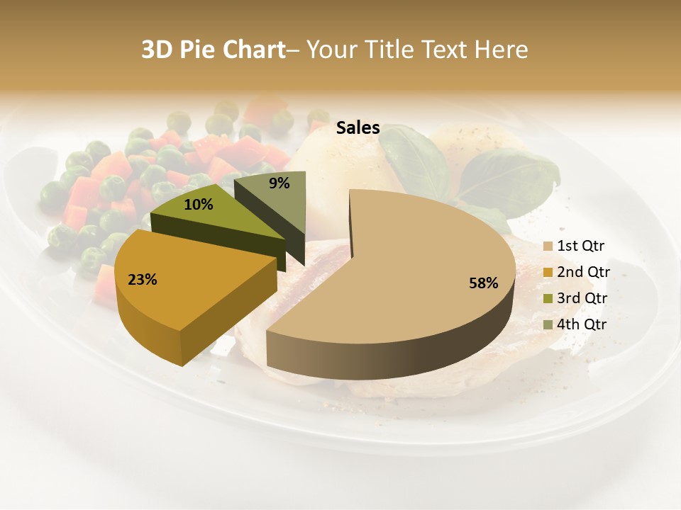 Dinner Grill Peas PowerPoint Template