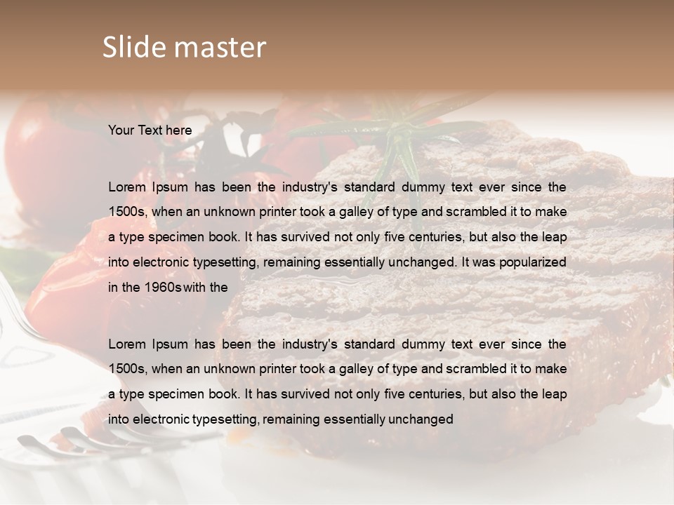 Dish Fork Lunch PowerPoint Template