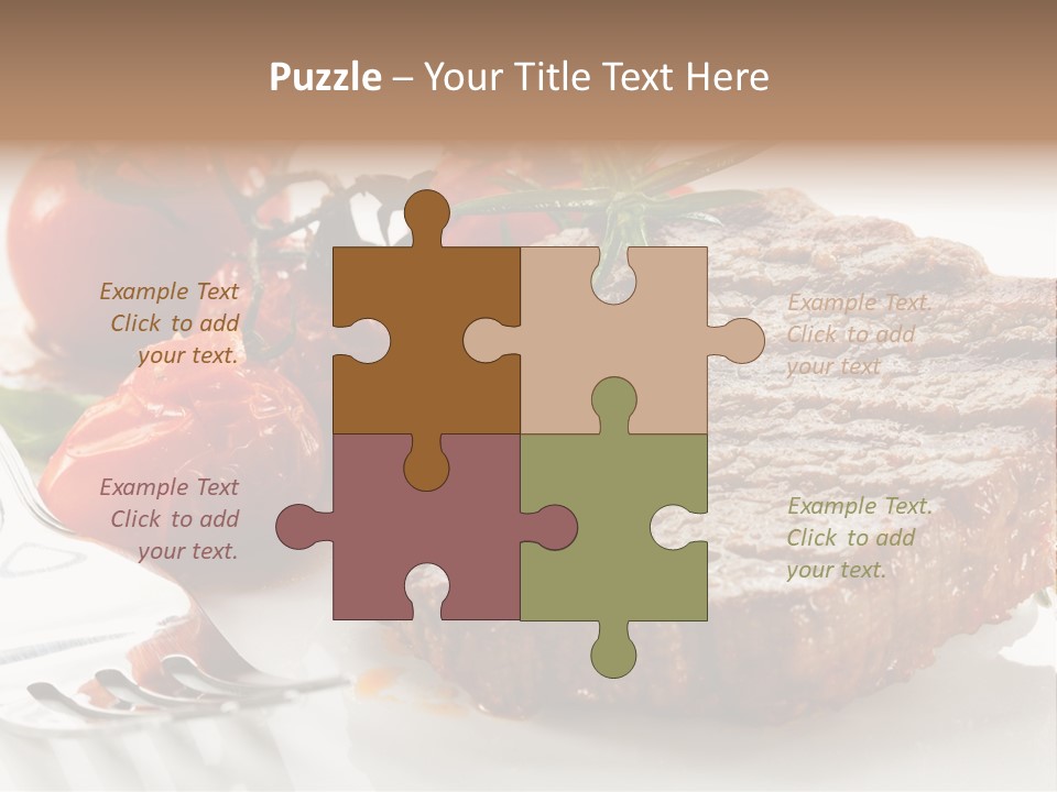 Dish Fork Lunch PowerPoint Template