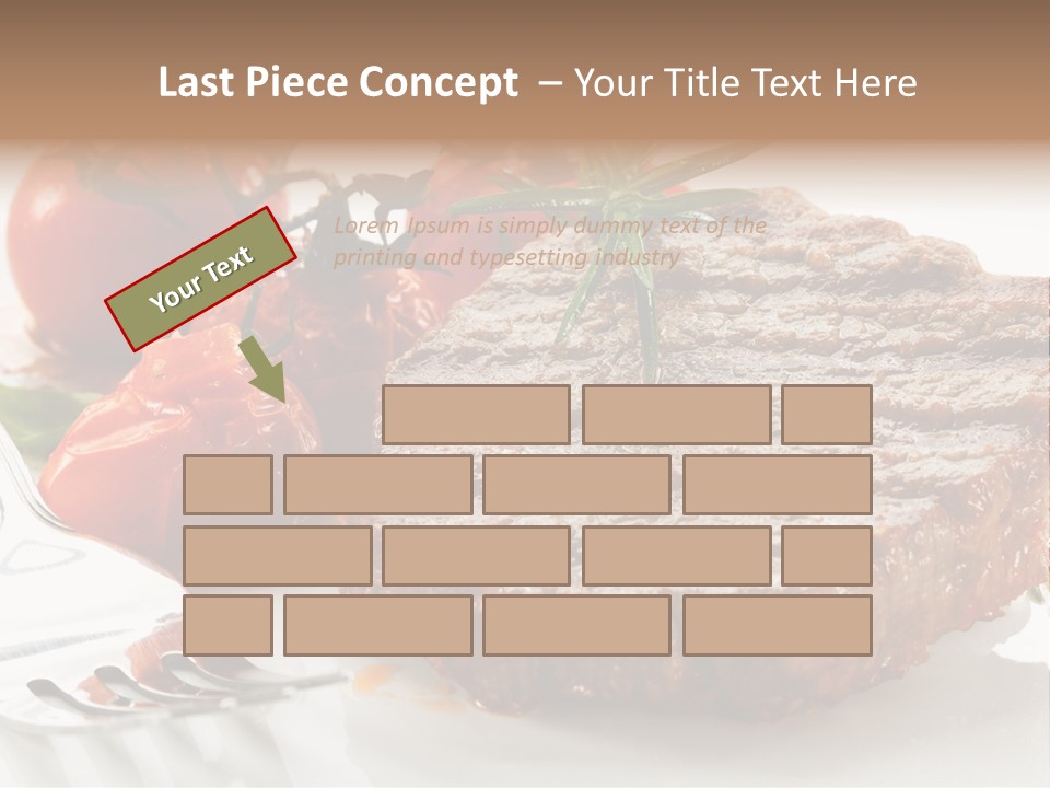 Dish Fork Lunch PowerPoint Template