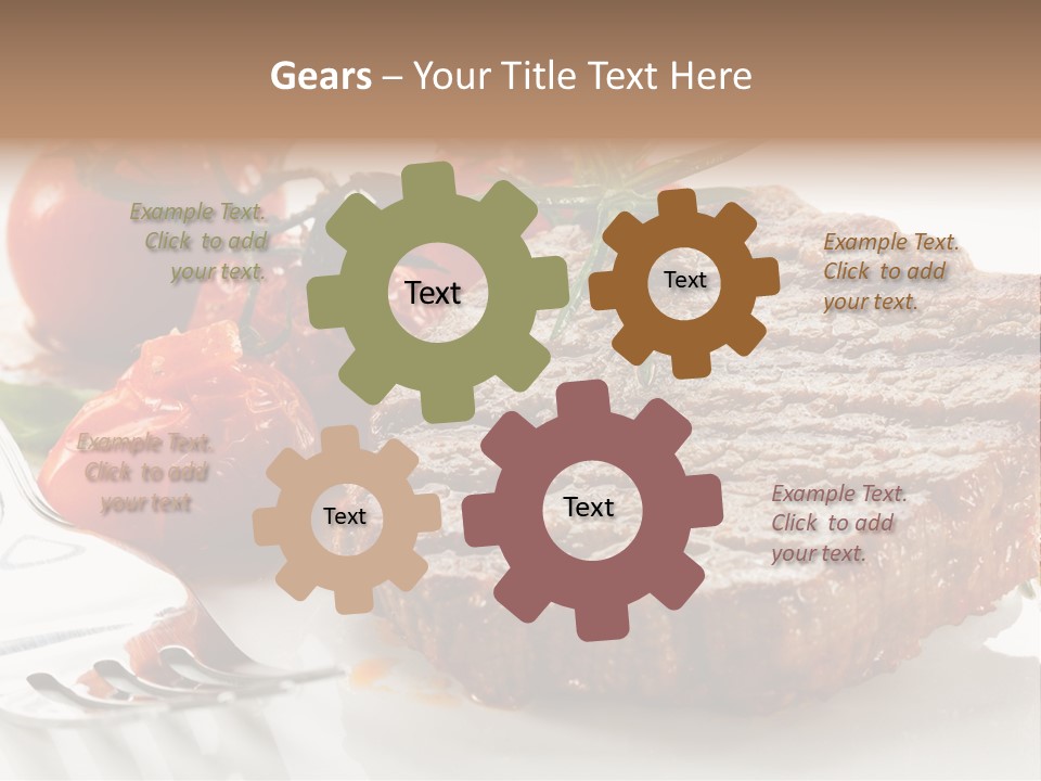 Dish Fork Lunch PowerPoint Template
