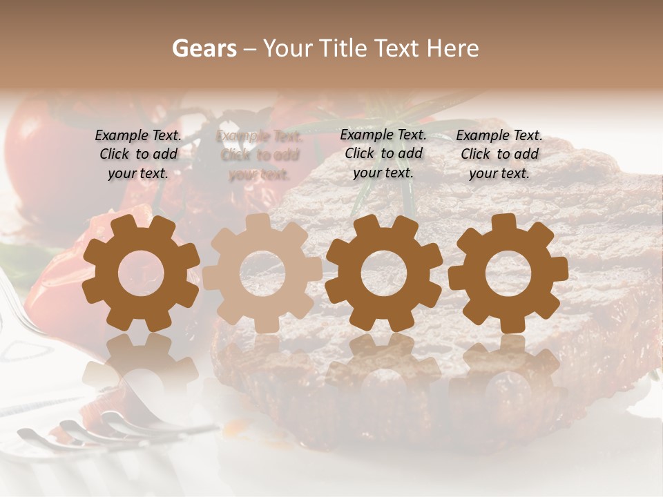 Dish Fork Lunch PowerPoint Template