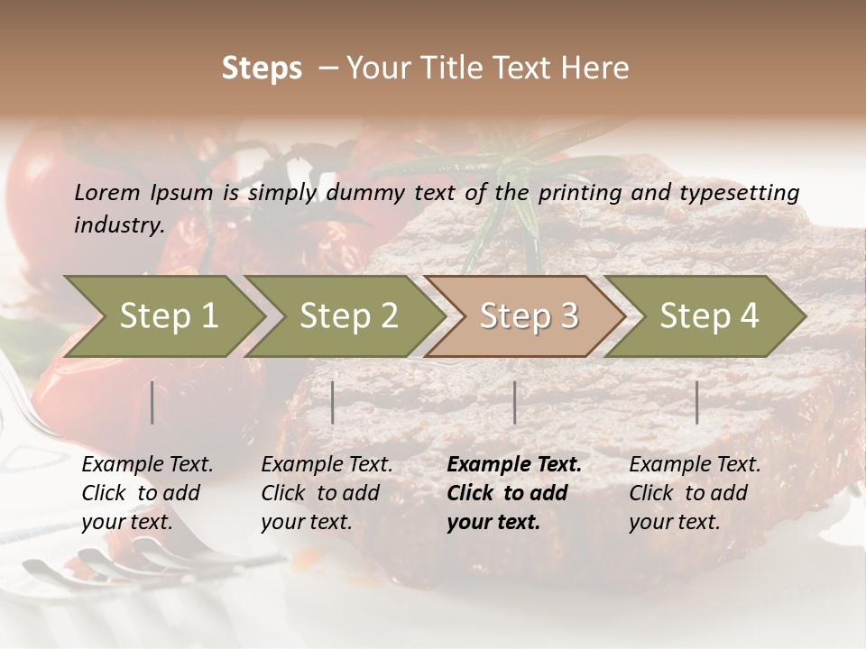 Dish Fork Lunch PowerPoint Template