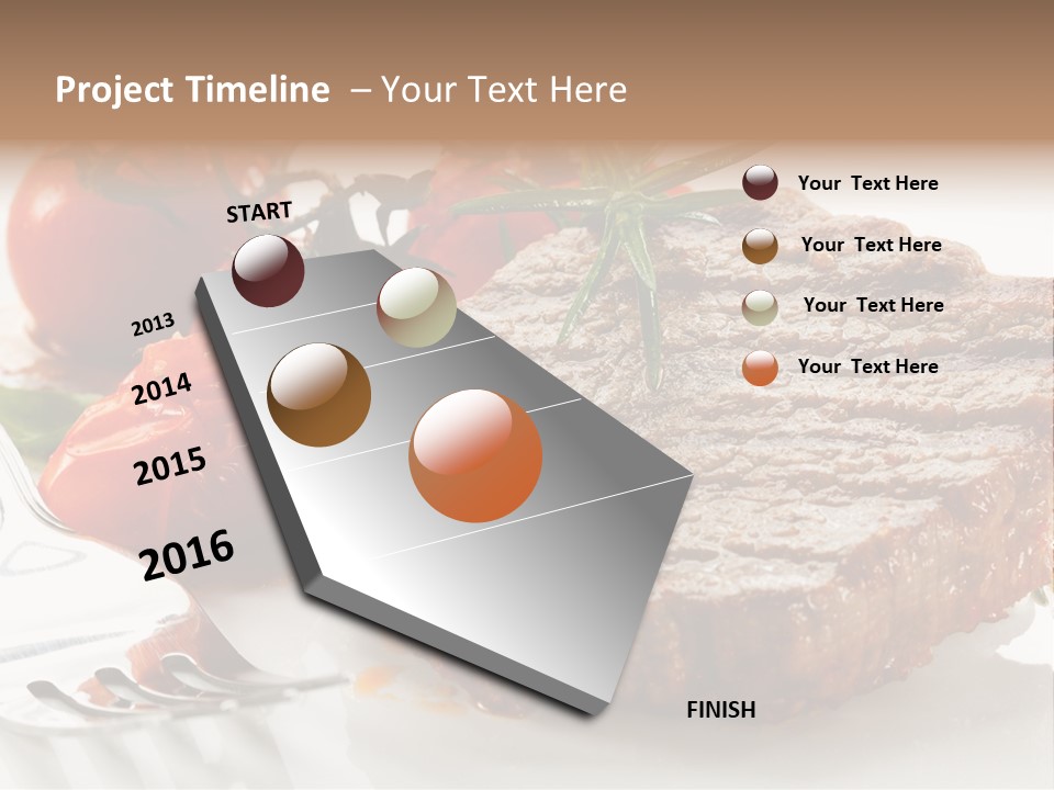 Dish Fork Lunch PowerPoint Template