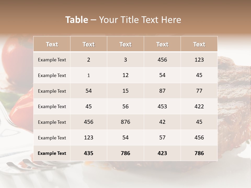 Dish Fork Lunch PowerPoint Template