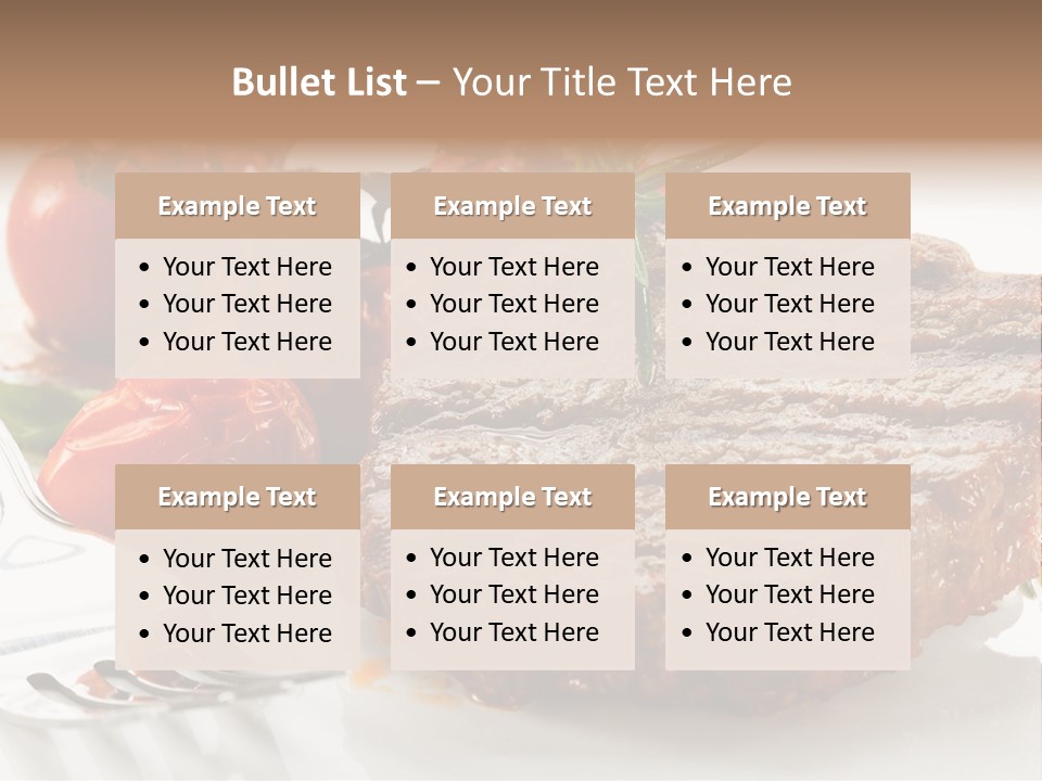 Dish Fork Lunch PowerPoint Template