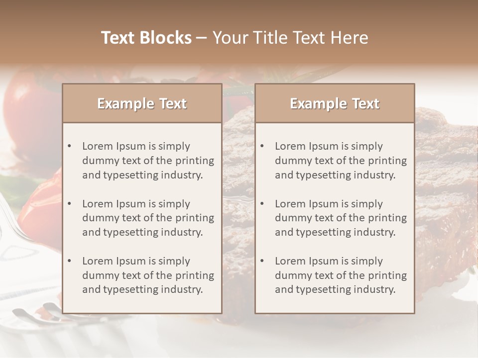 Dish Fork Lunch PowerPoint Template
